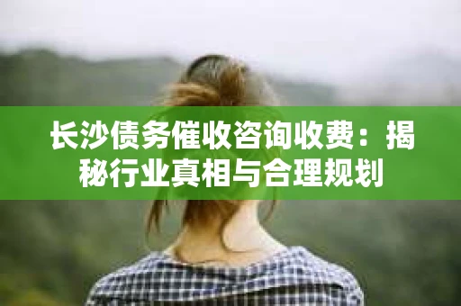 长沙债务催收咨询收费：揭秘行业真相与合理规划