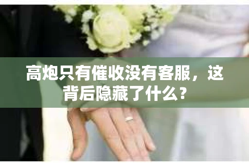 高炮只有催收没有客服，这背后隐藏了什么？