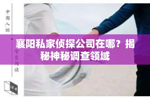 襄阳私家侦探公司在哪？揭秘神秘调查领域