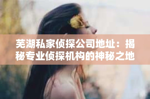 芜湖私家侦探公司地址：揭秘专业侦探机构的神秘之地