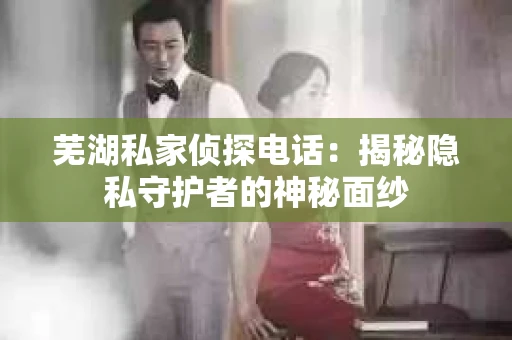 芜湖私家侦探电话：揭秘隐私守护者的神秘面纱