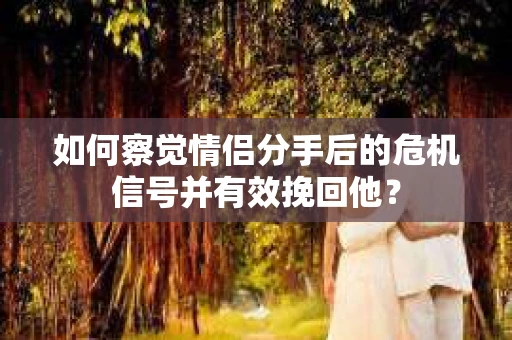 如何察觉情侣分手后的危机信号并有效挽回他？