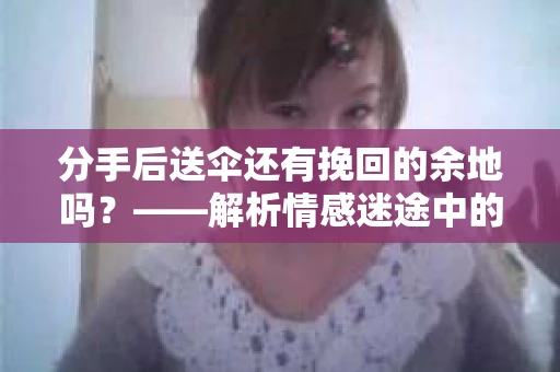 分手后送伞还有挽回的余地吗？——解析情感迷途中的决策