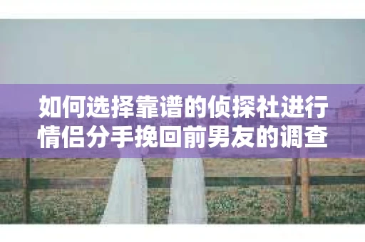 如何选择靠谱的侦探社进行情侣分手挽回前男友的调查？