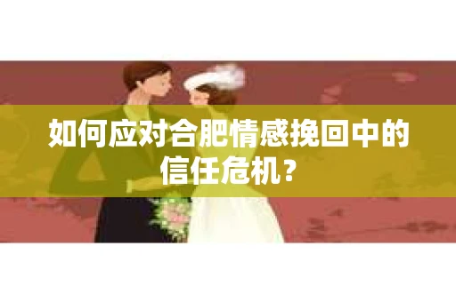 如何应对合肥情感挽回中的信任危机？