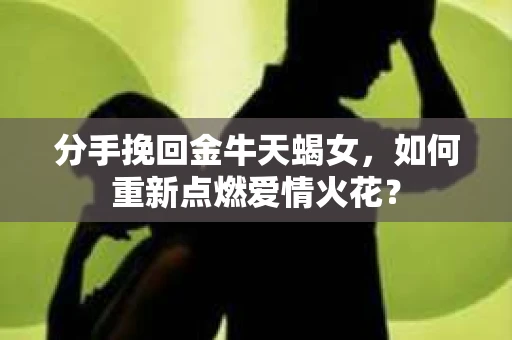 分手挽回金牛天蝎女，如何重新点燃爱情火花？