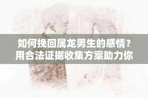 如何挽回属龙男生的感情？用合法证据收集方案助力你的努力？